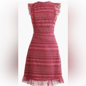 J. Crew eyelet knee length dress